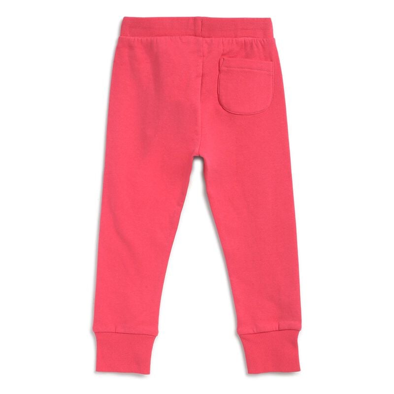 Girls Medium Pink Fleece Sweatpants image number 1
